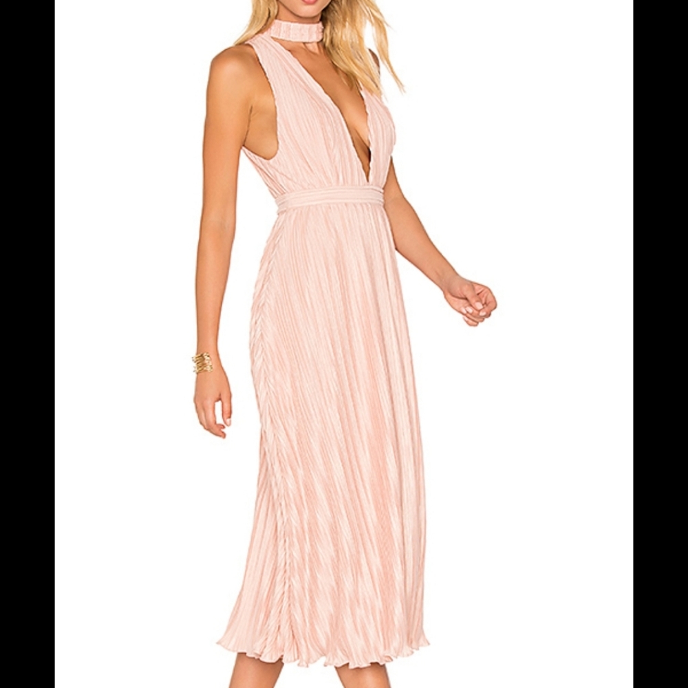 NBD Maeve Plunging V-Neck Maxi Dress